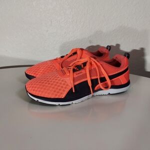 PUMA Training Easy Fit Neon Orange Mesh Lace Up Sneakers Women's Size US 7.5